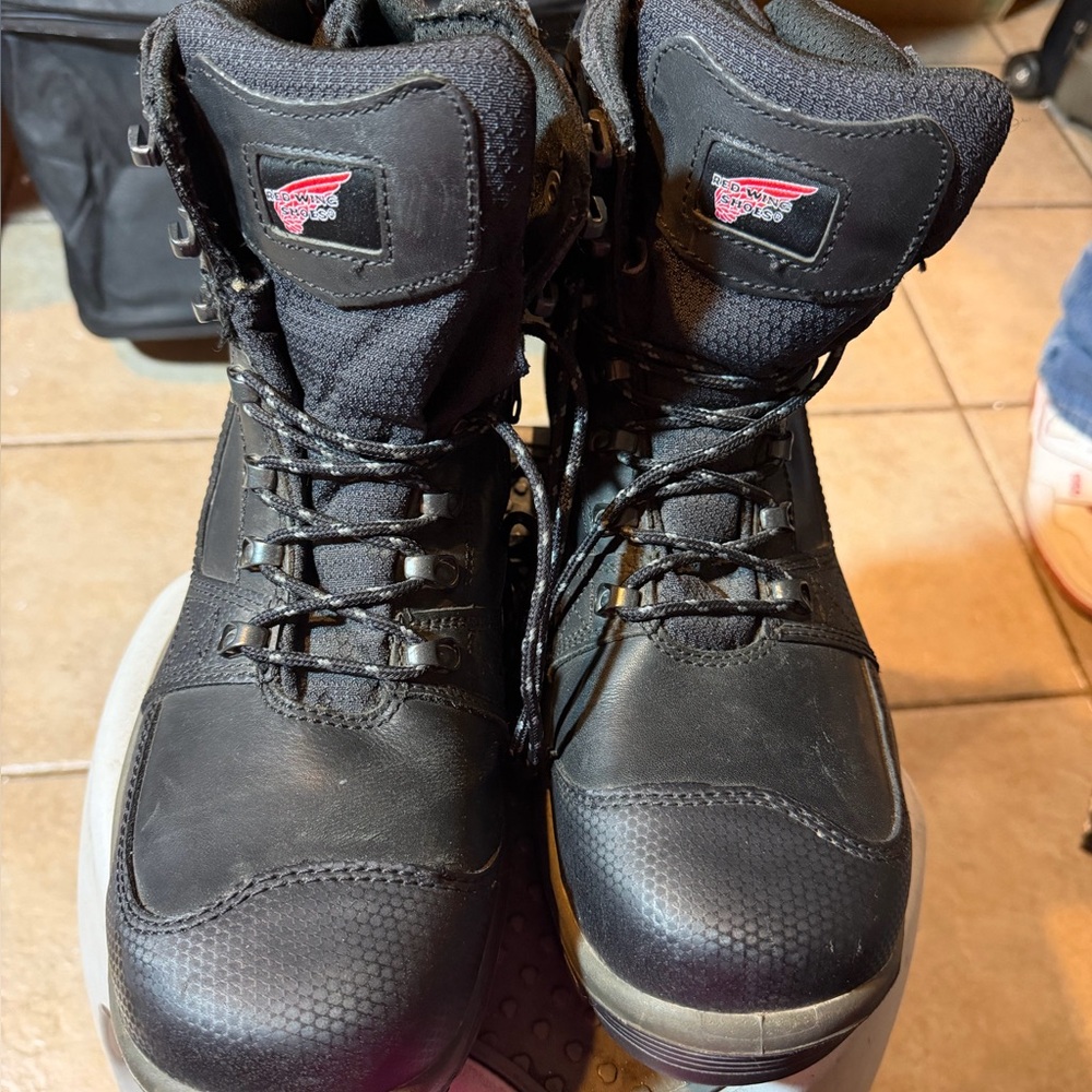 Redwing Black Tactical Boots waterproof steel toe